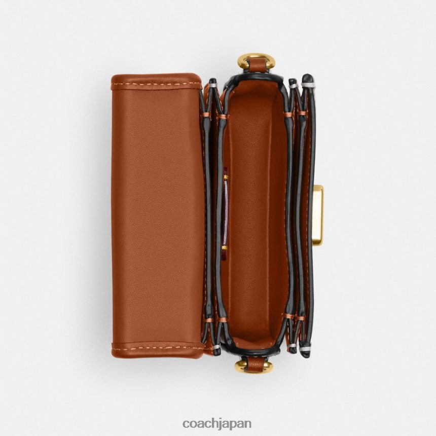 Coach 女性 シグネチャーテキスタイルジャカード製ローグトップハンドル 12 B4/ココアバーニッシュAMB TZL40290