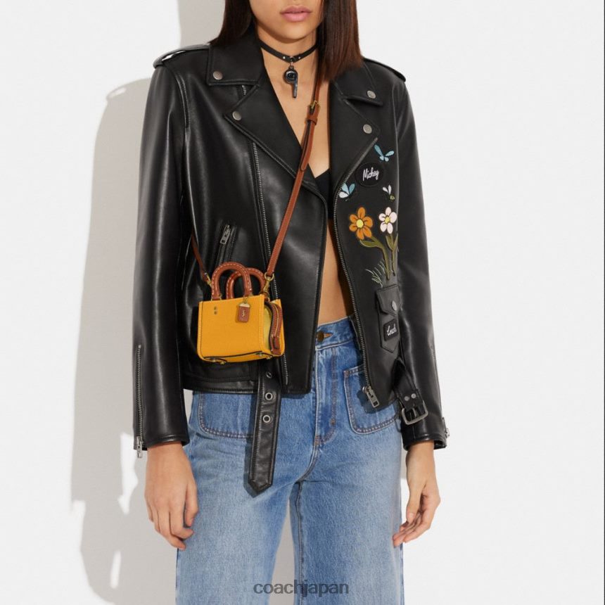 Coach 女性 カラーブロック再生レザー製ローグ 12 b4/キンポウゲマルチ TZL40296