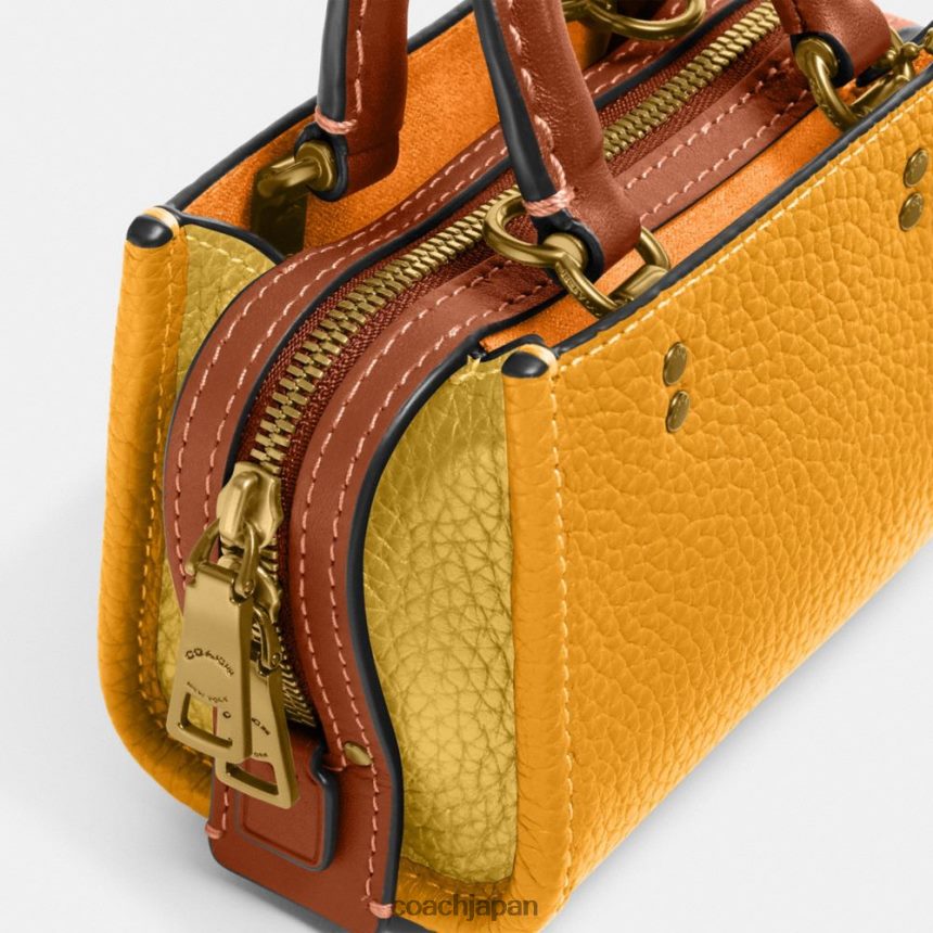 Coach 女性 カラーブロック再生レザー製ローグ 12 b4/キンポウゲマルチ TZL40296