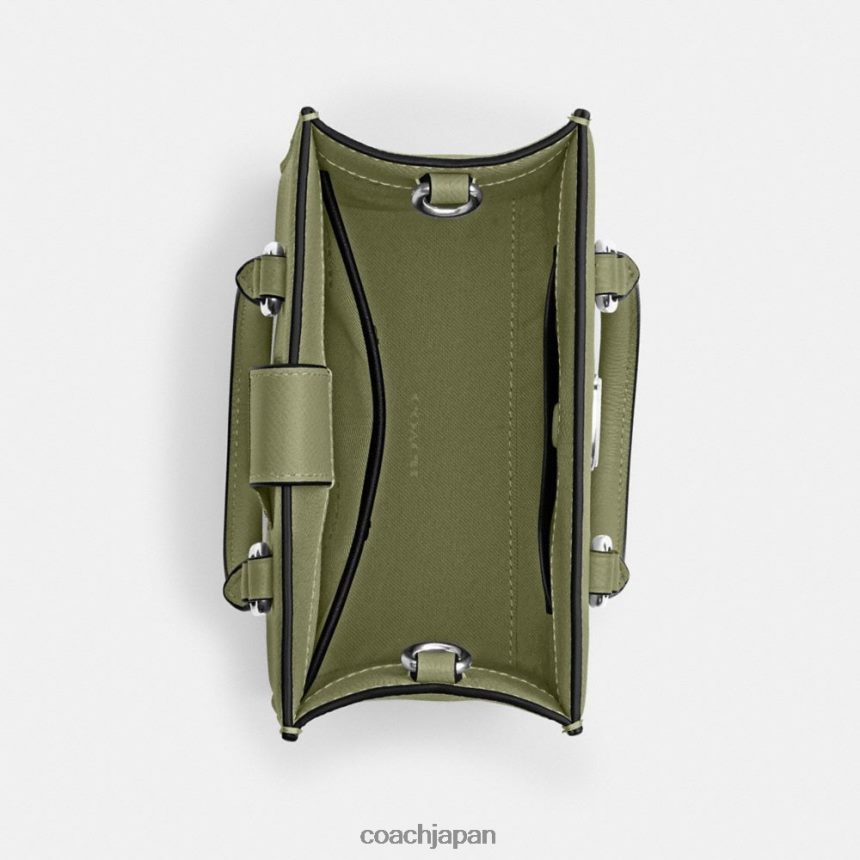 Coach 男性 トート 16 シグネチャー キャンバス付き モス TZL402648