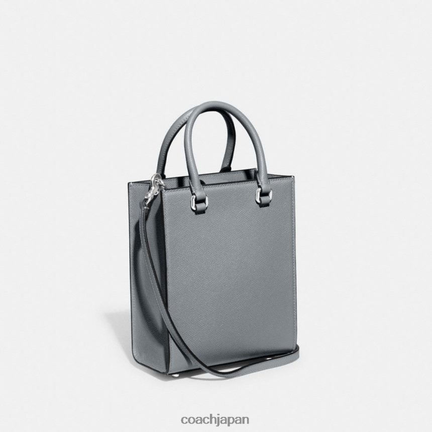 Coach 男性 トート 16 シグネチャー キャンバス付き グレーブルー TZL402670