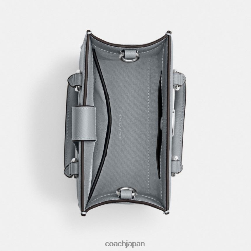 Coach 男性 トート 16 シグネチャー キャンバス付き グレーブルー TZL402670