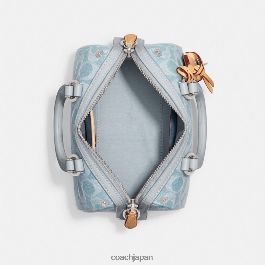 Coach 女性 ルビー サッチェル 18（シグネチャーデニム） lh/ペールブルー TZL402198