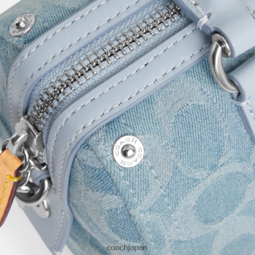 Coach 女性 ルビー サッチェル 18（シグネチャーデニム） lh/ペールブルー TZL402198