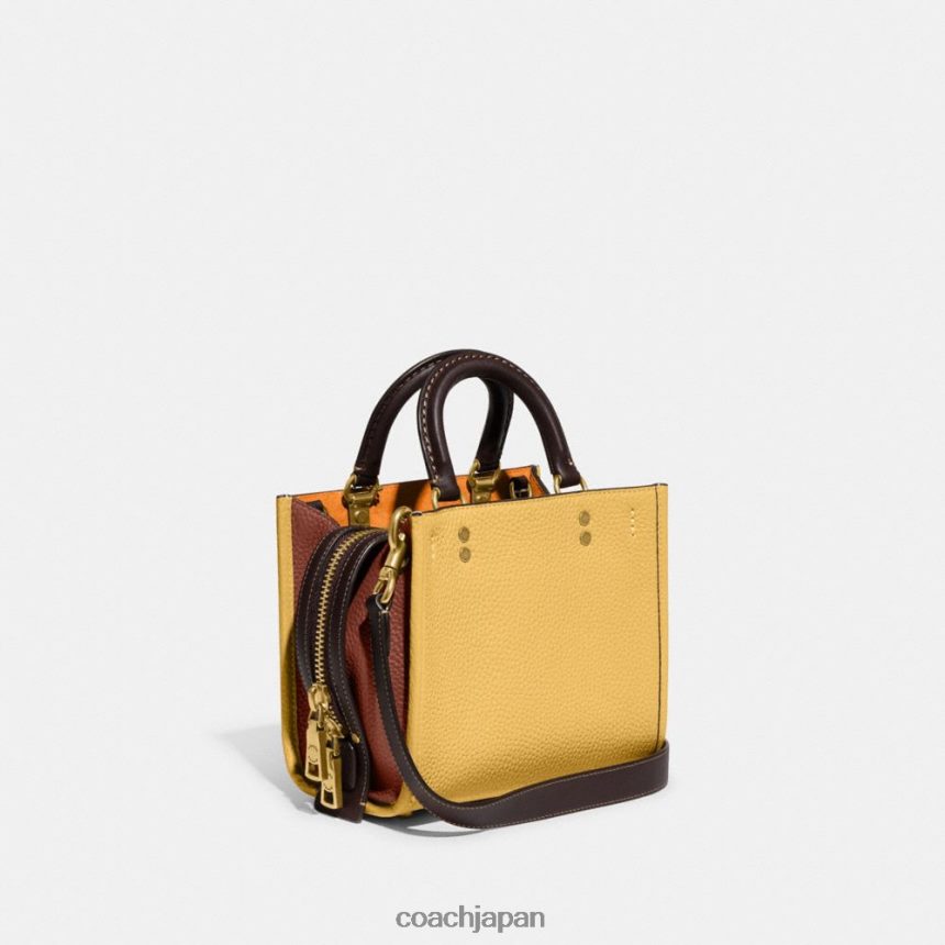 Coach 女性 カラーブロック再生レザー製ローグ 20 B4/ヘイマルチ TZL40281