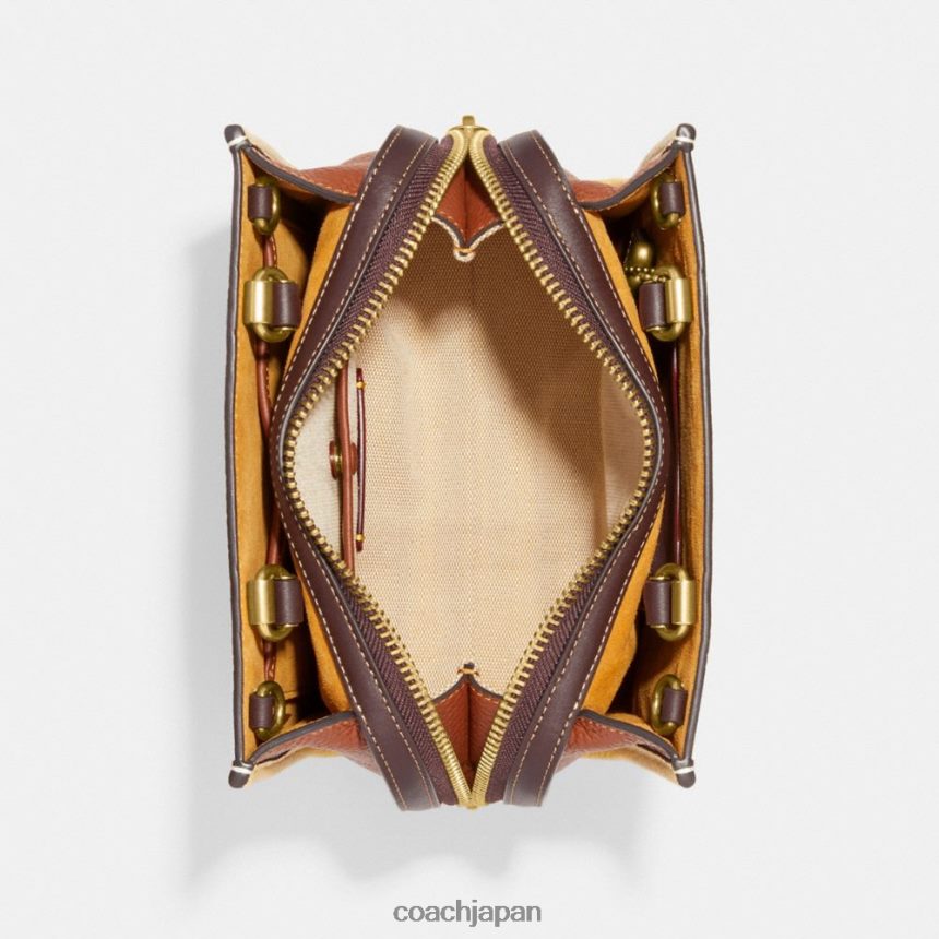 Coach 女性 カラーブロック再生レザー製ローグ 20 B4/ヘイマルチ TZL40281