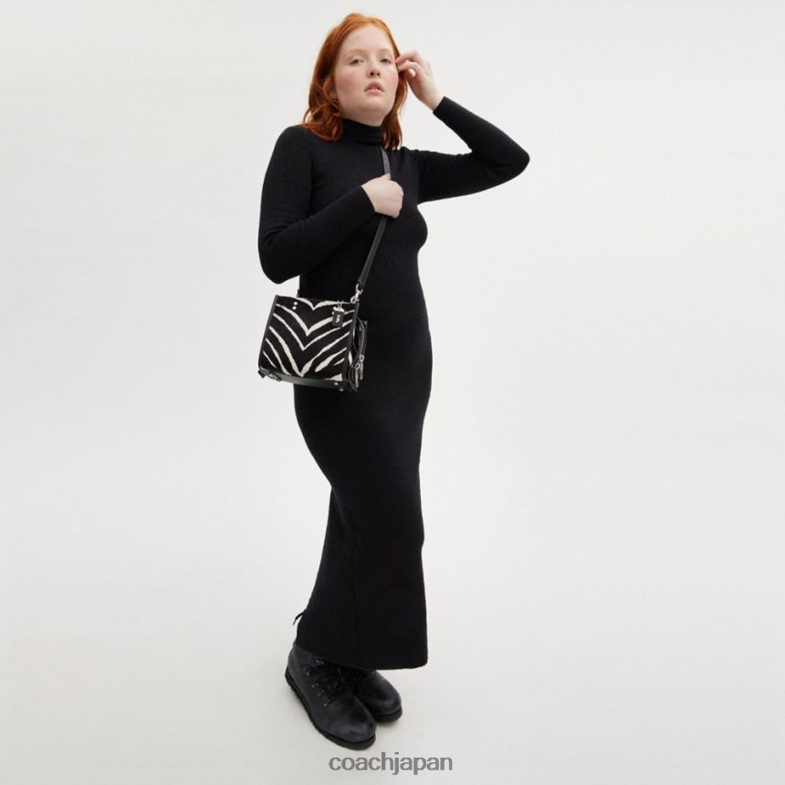 Coach 女性 ローグ 20 ゼブラプリント ヘアカーフ製 左/ゼブラ TZL40289