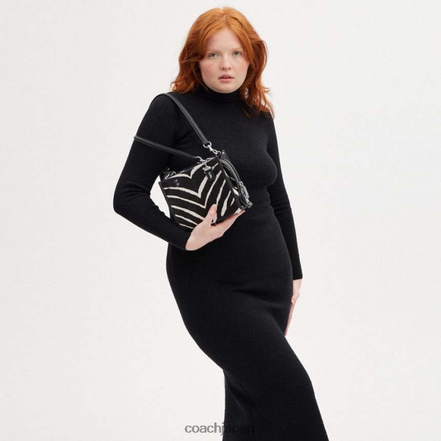 Coach 女性 ローグ 20 ゼブラプリント ヘアカーフ製 左/ゼブラ TZL40289