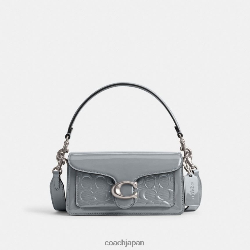 Coach 女性 タビー ショルダーバッグ 20 シグネチャー レザー lh/グレーブルー TZL402105