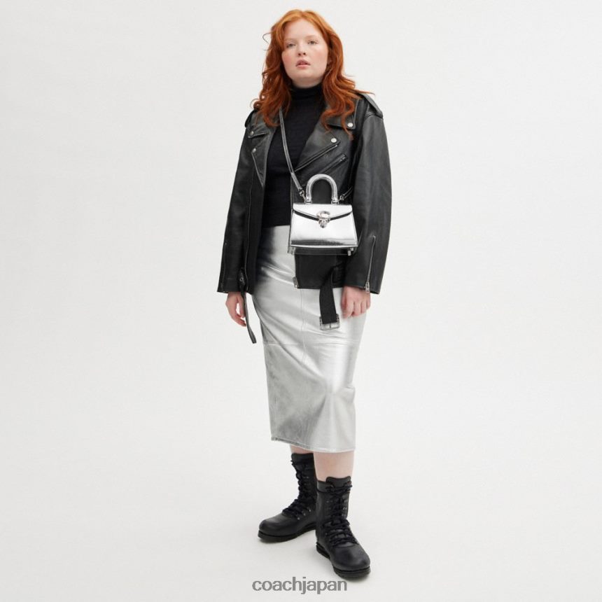 Coach 女性 サミー トップハンドル 21 シルバーメタリック 左/シルバー TZL402230