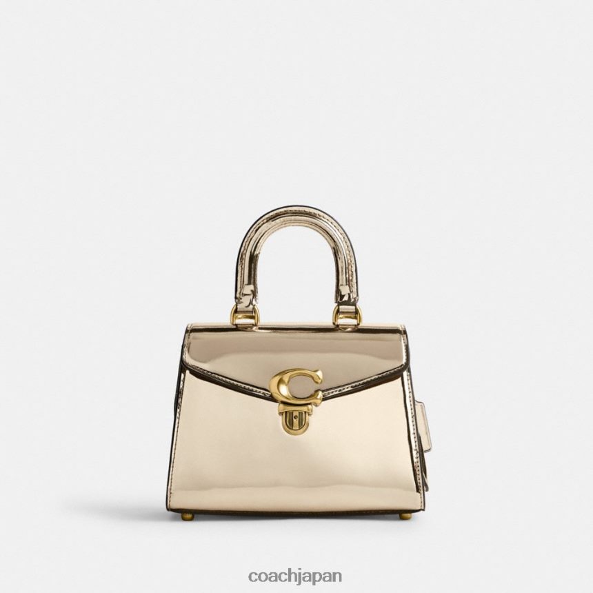 Coach 女性 サミー トップハンドル 21 シルバーメタリック b4/ゴールド TZL402209