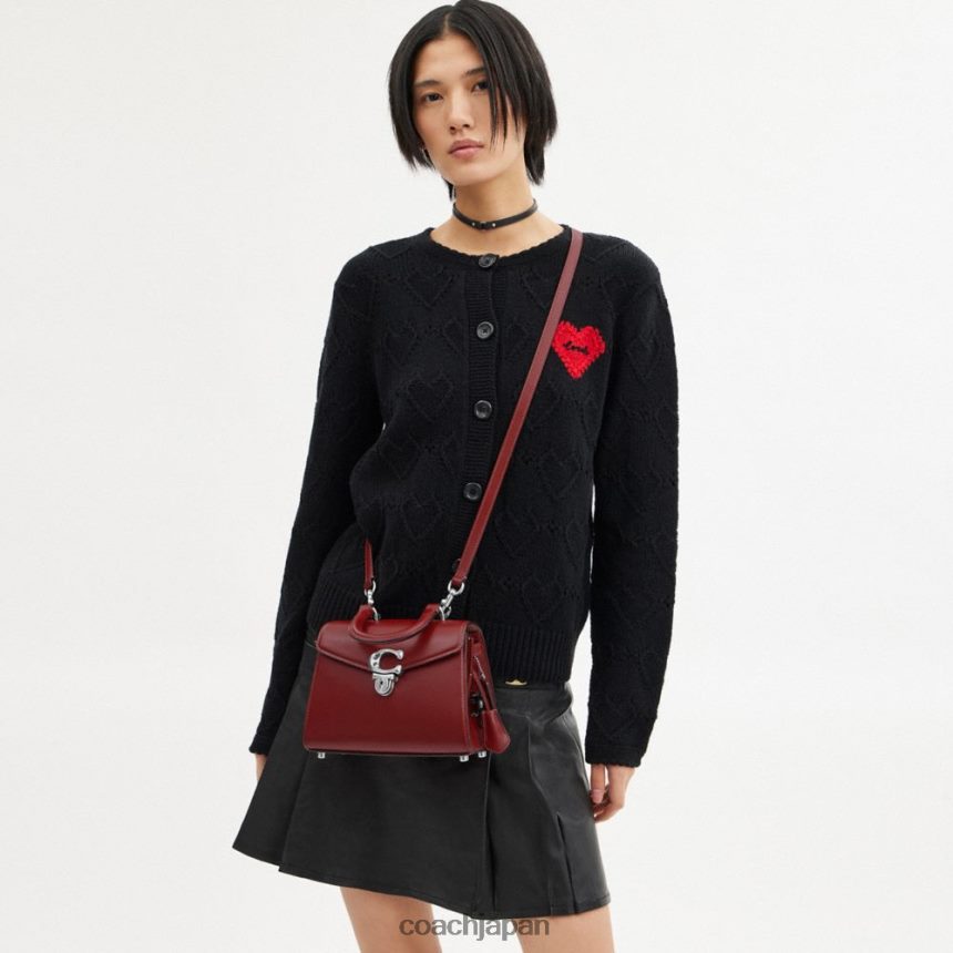 Coach 女性 新年サミートップハンドル 21 ドラゴン付き lh/ルビーレッド TZL402201