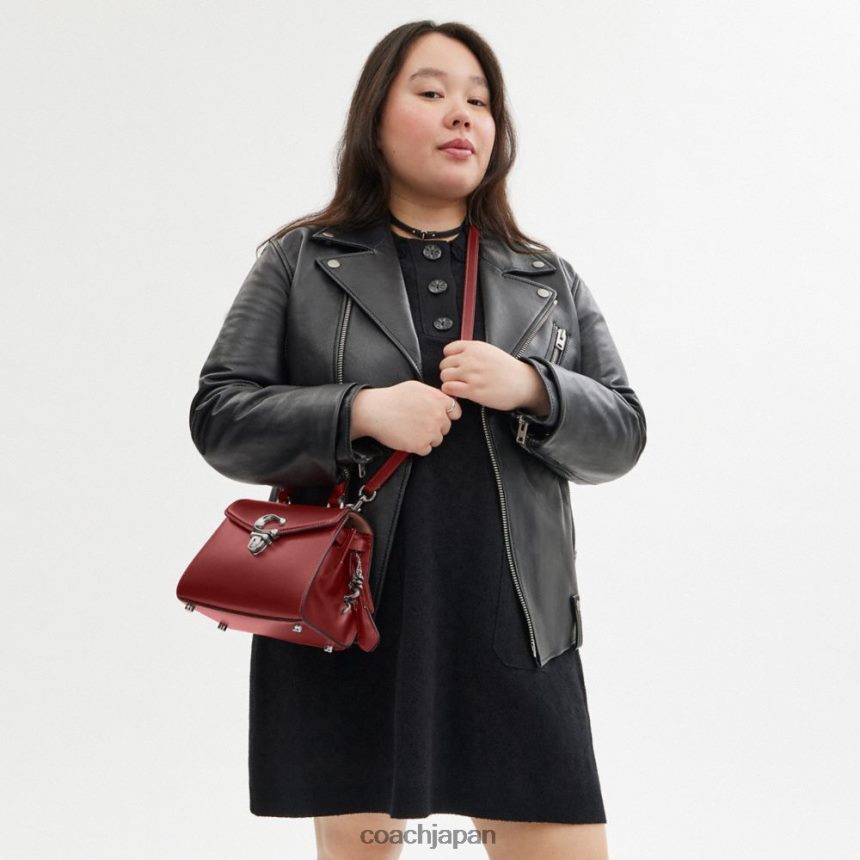 Coach 女性 新年サミートップハンドル 21 ドラゴン付き lh/ルビーレッド TZL402201