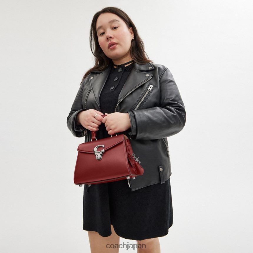 Coach 女性 新年サミートップハンドル 21 ドラゴン付き lh/ルビーレッド TZL402201