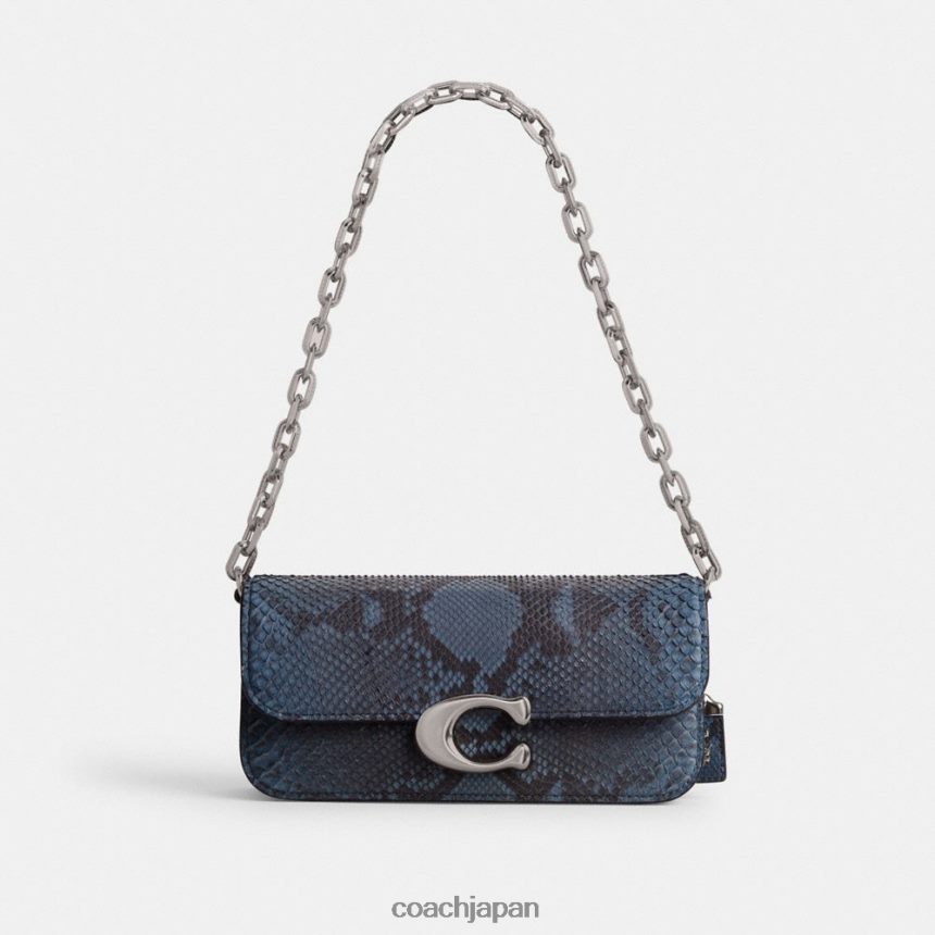 Coach 女性 アイドルバッグ 23 パイソン製 左/デニム TZL40245