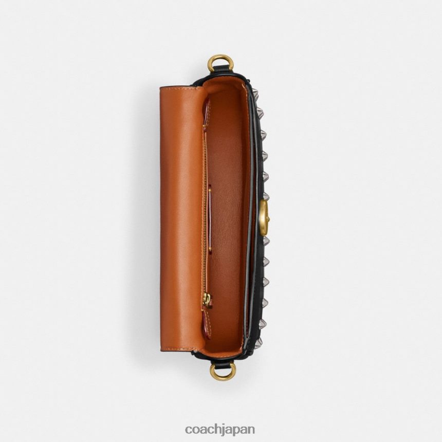 Coach 女性 ハーレー ショルダーバッグ 23 スタッズ付き b4/黒 TZL40231