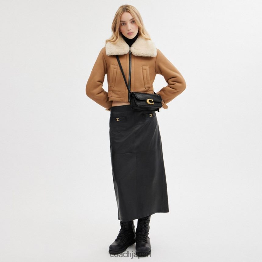 Coach 女性 アイドルバッグ 23 パイソン製 b4/黒 TZL40243