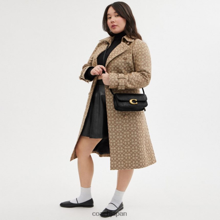 Coach 女性 アイドルバッグ 23 パイソン製 b4/黒 TZL40243