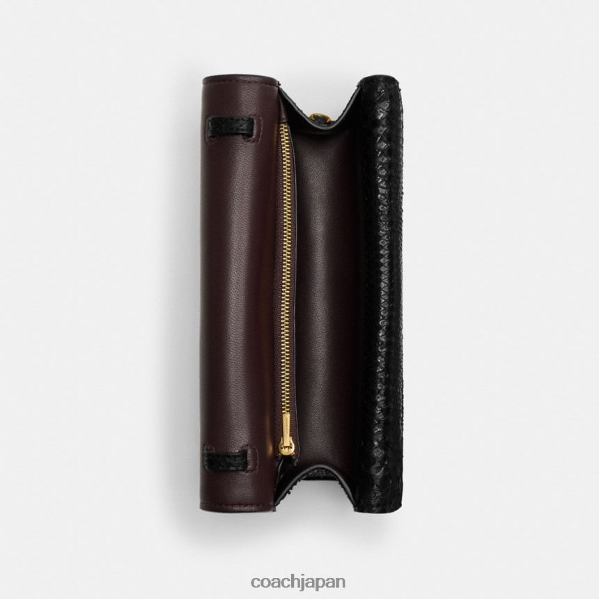 Coach 女性 アイドルバッグ 23 パイソン製 b4/黒 TZL40243