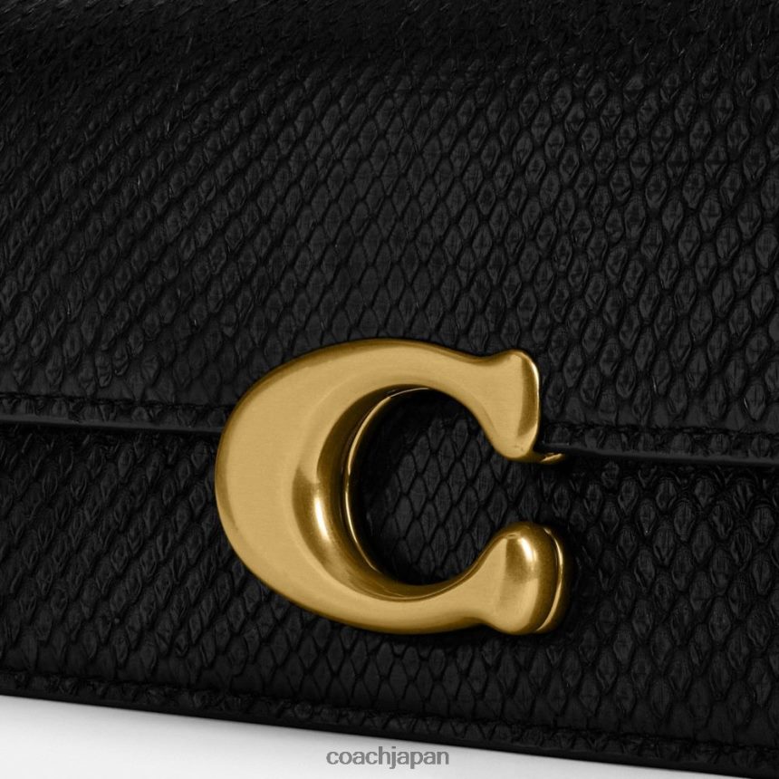 Coach 女性 アイドルバッグ 23 パイソン製 b4/黒 TZL40243