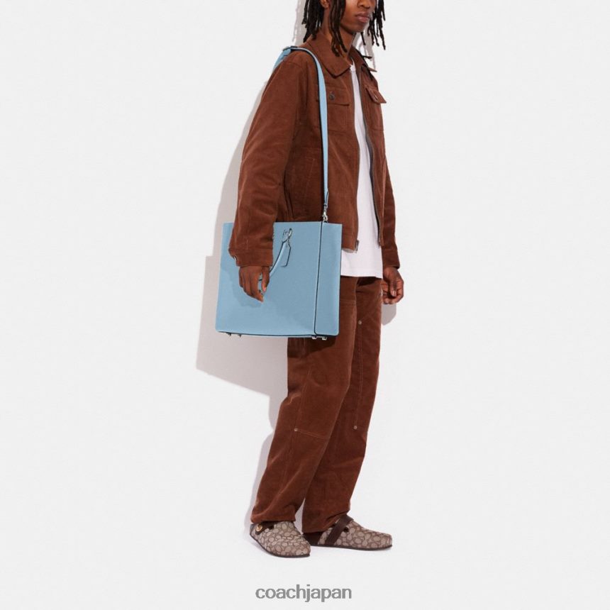 Coach 男性 トート 40、内側にシグネチャー キャンバスが付いています プール TZL402640