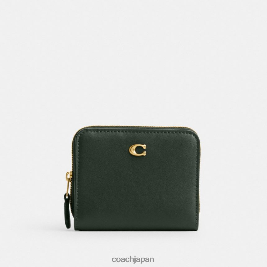 Coach 女性 札入れ財布 B4/アマゾングリーン TZL402358