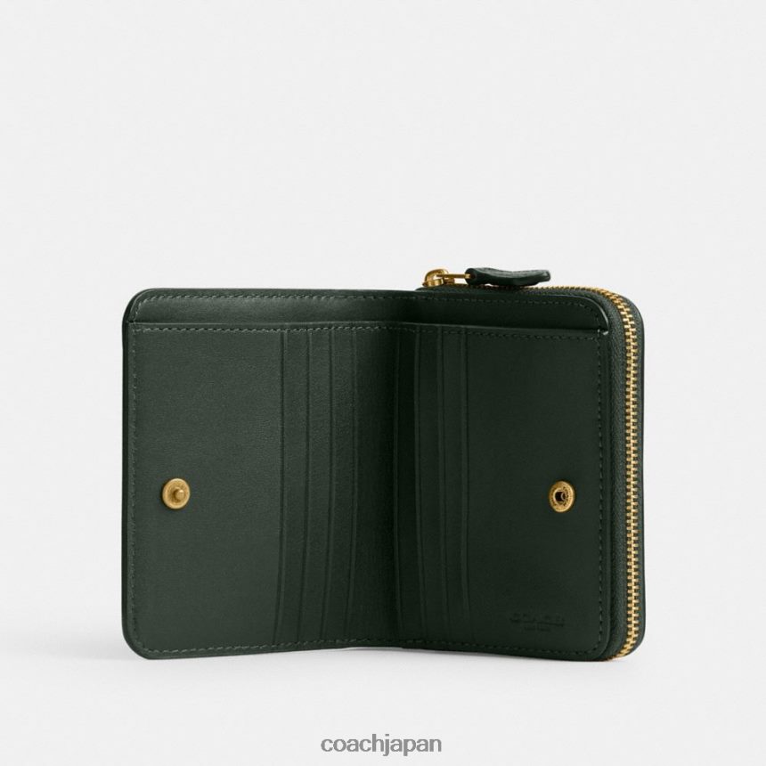 Coach 女性 札入れ財布 B4/アマゾングリーン TZL402358