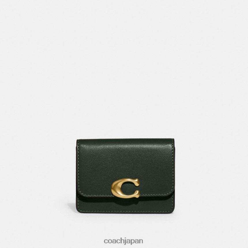 Coach 女性 盗賊カードケース B4/アマゾングリーン TZL4028