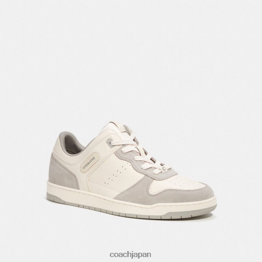 Coach 男性 C201スニーカー チョーク/ダブグレー TZL402740