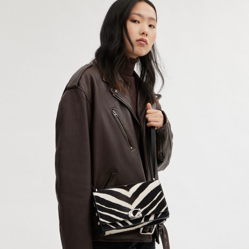 Coach 女性 ゼブラプリント バンディット ショルダーバッグ 左/ゼブラ TZL4021