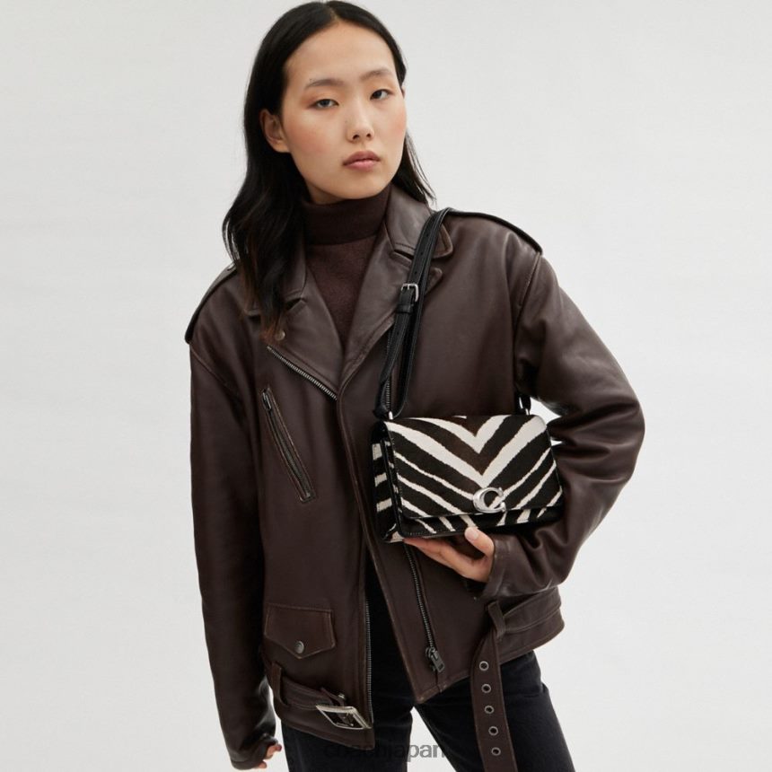 Coach 女性 ゼブラプリント バンディット ショルダーバッグ 左/ゼブラ TZL4021