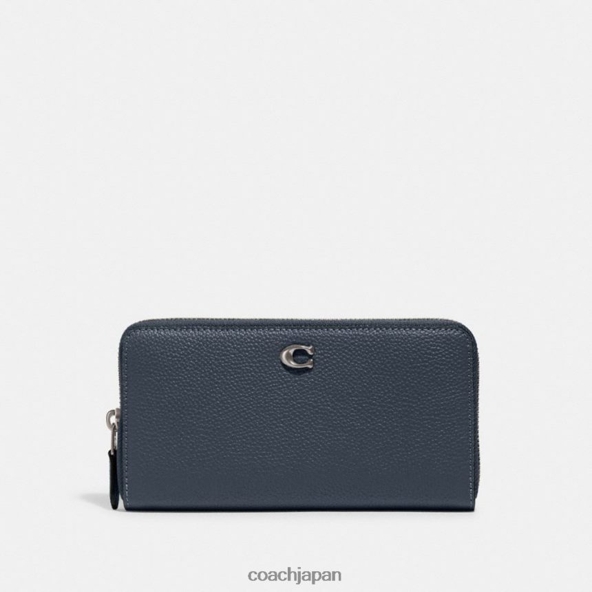 Coach 女性 アコーディオンジップウォレット 左/デニム TZL402320