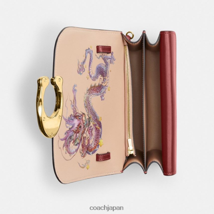 Coach 女性 ドラゴンの新年アイドルバッグ リ/ルビーレッド TZL40234