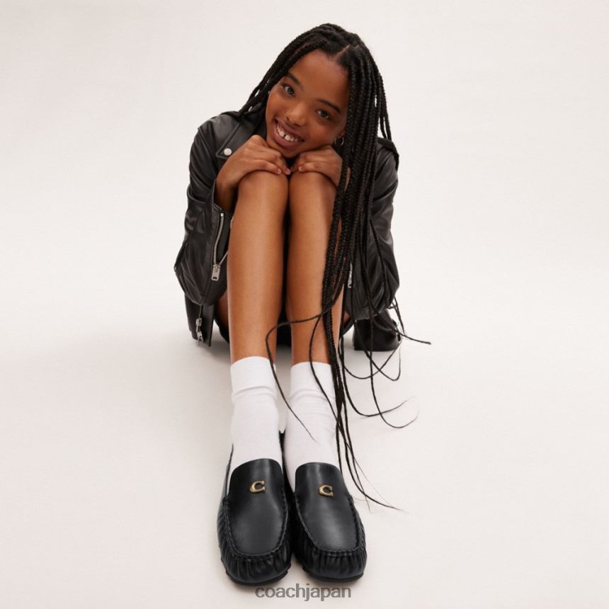 Coach 女性 ロニー・ローファー 黒 TZL402390