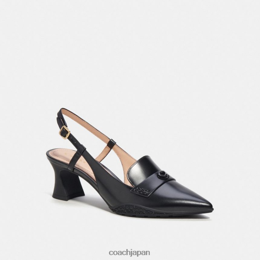 Coach 女性 ニコラ ハイブリッド スリングバック 黒 TZL402417