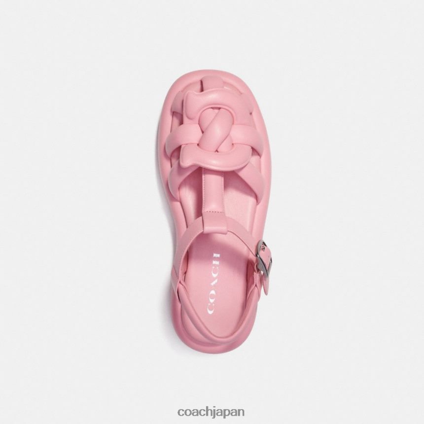 Coach 女性 ペニーサンダル 花ピンク TZL402424
