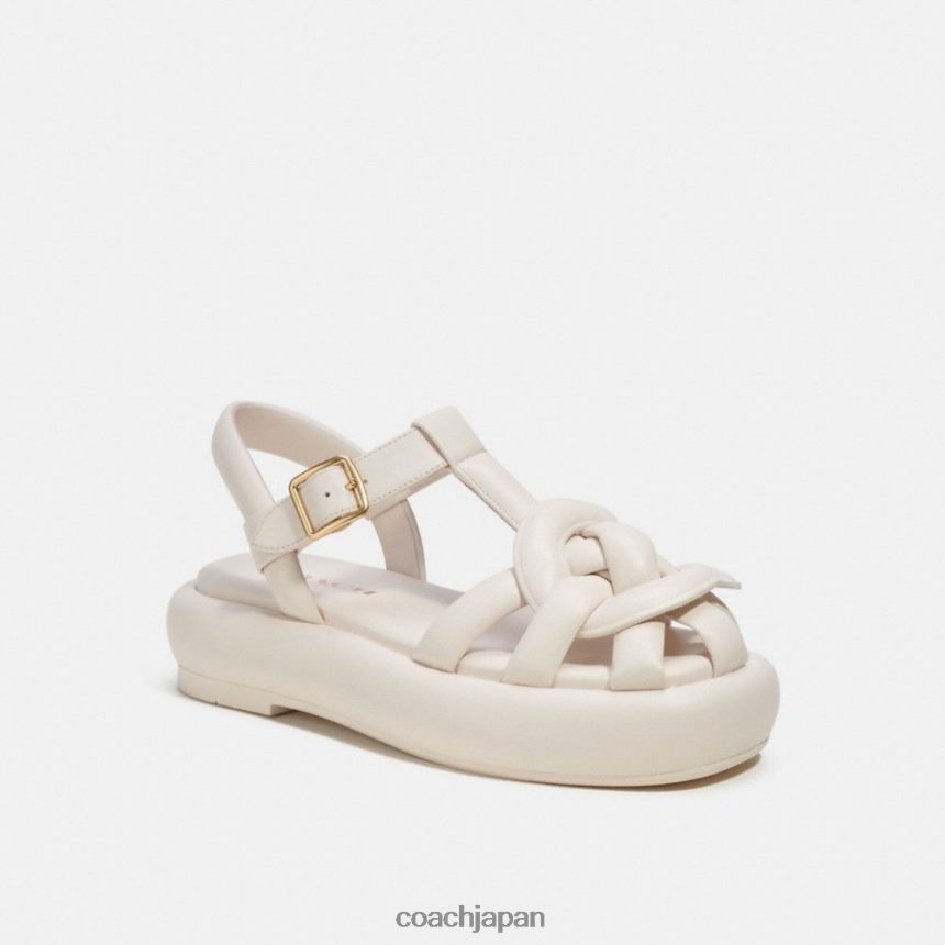 Coach 女性 ペニーサンダル チョーク TZL402425