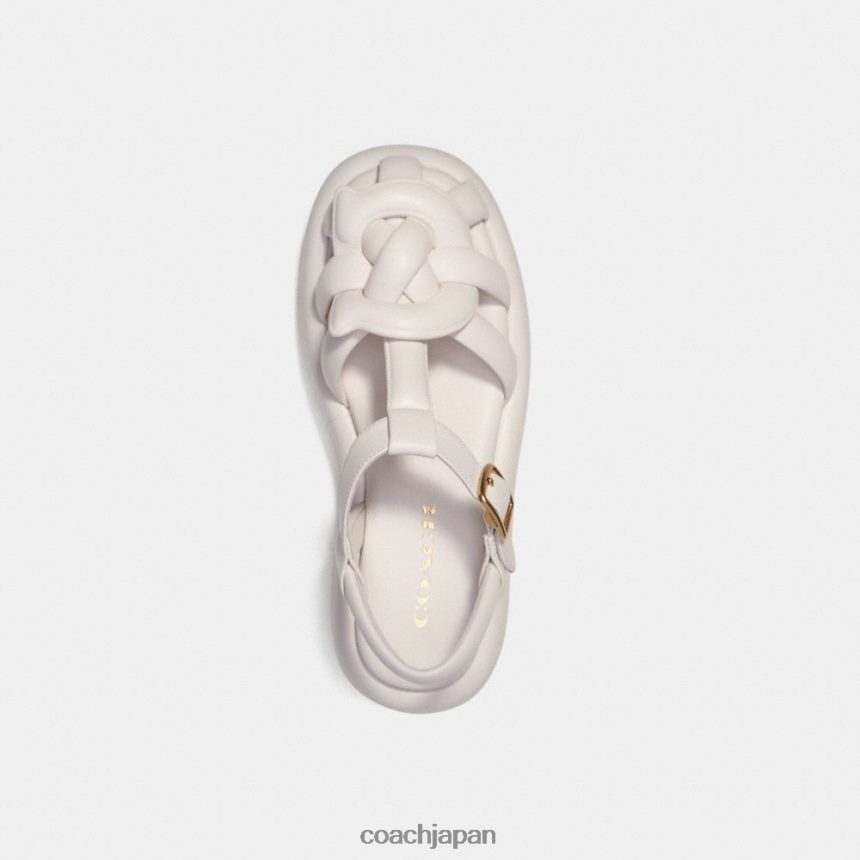 Coach 女性 ペニーサンダル チョーク TZL402425
