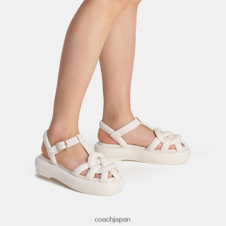 Coach 女性 ペニーサンダル チョーク TZL402425