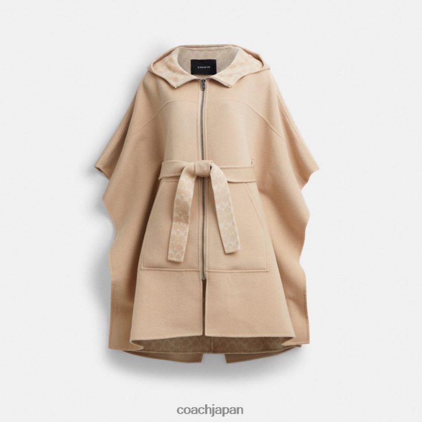 Coach 女性 ダブルフェイスケープ オートミール TZL402450