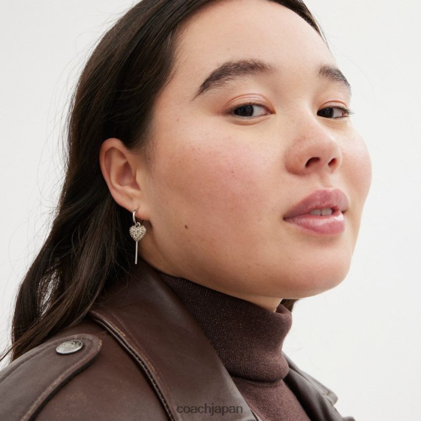 Coach 女性 ロリポップと唇の不一致イヤリング シルバー/マルチ TZL402532