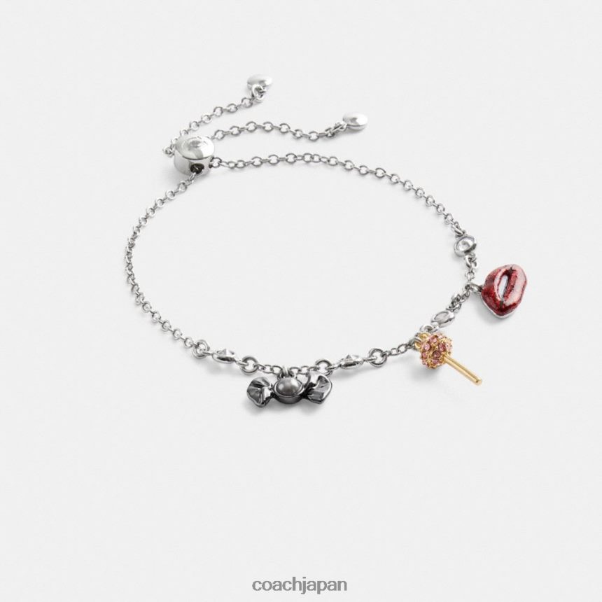 Coach 女性 ミニキャンディスライダーブレスレット シルバー/マルチ TZL402533