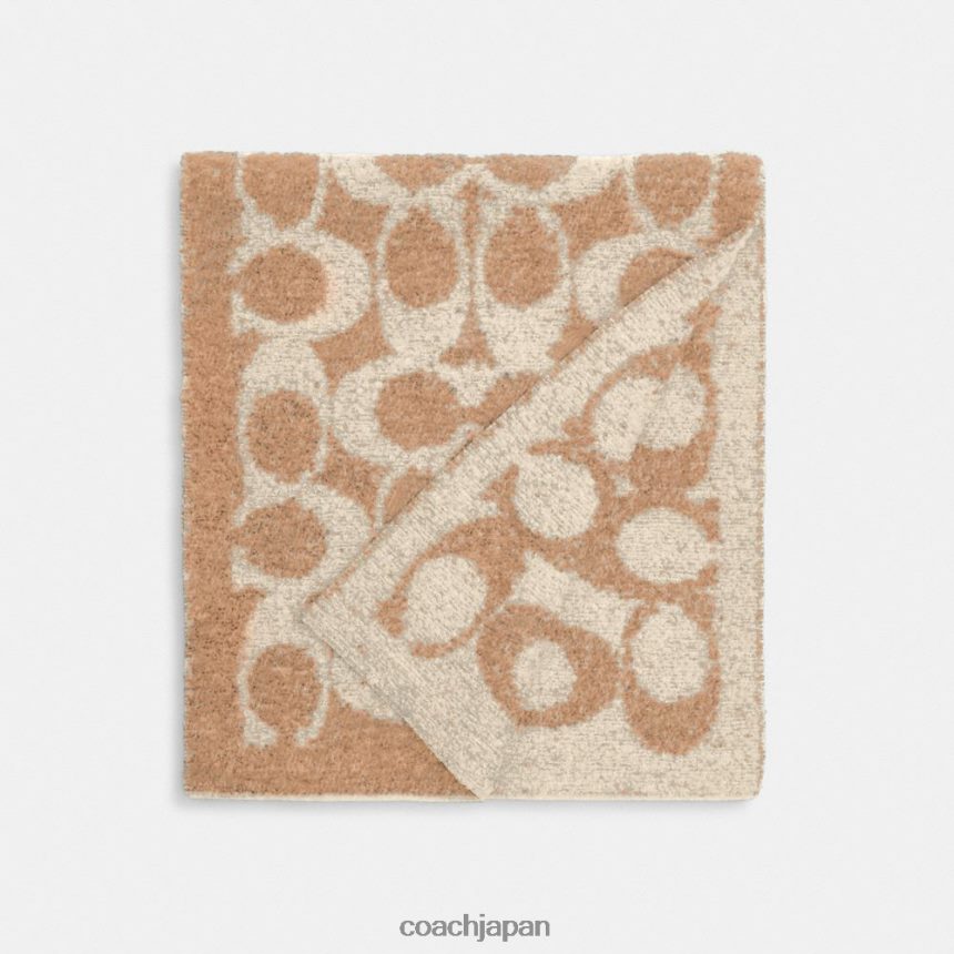 Coach 女性 シグネチャーマフラー チョーク TZL402578