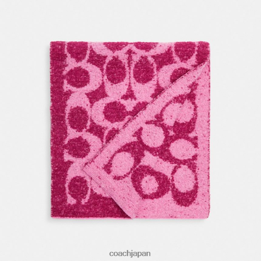 Coach 女性 シグネチャーマフラー ディーププラム TZL402579