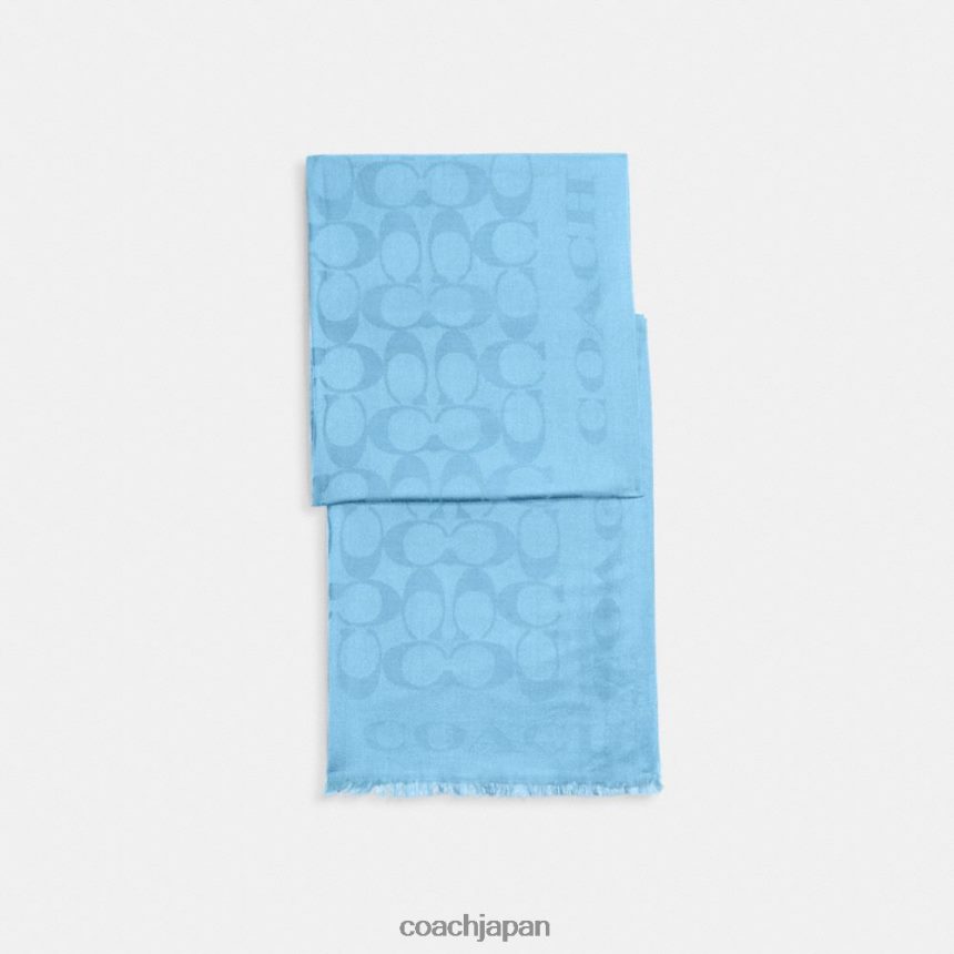 Coach 女性 シグネチャーストール プール TZL402607