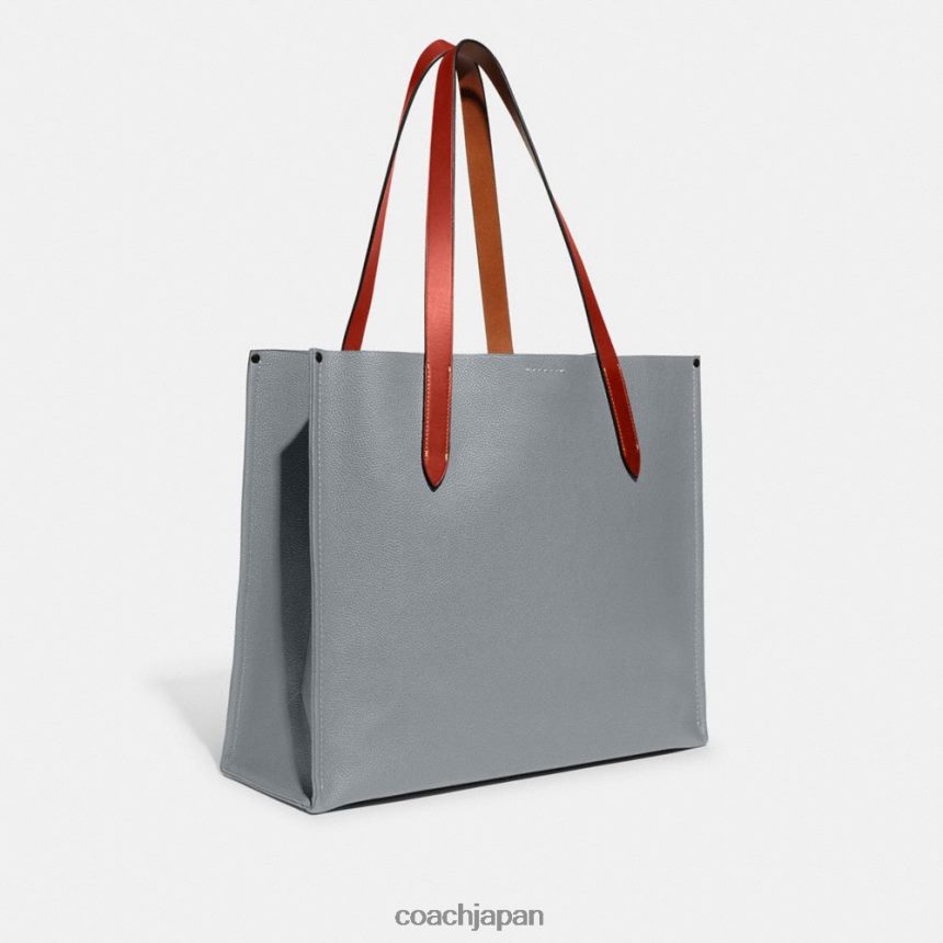 Coach 男性 リレートート グレーブルー TZL402630