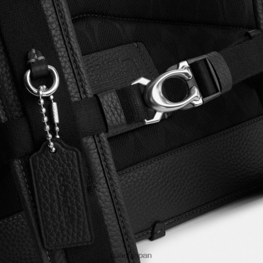 Coach 男性 ベックのロールトップバックパック 黒 TZL402686