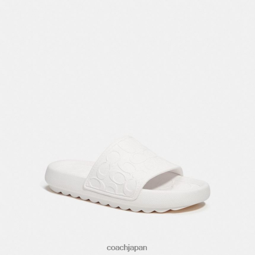 Coach 男性 オビ スポーツ スライド イン シグネチャー チョーク TZL402729