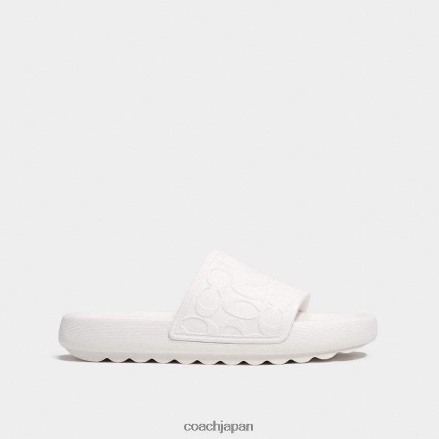 Coach 男性 オビ スポーツ スライド イン シグネチャー チョーク TZL402729