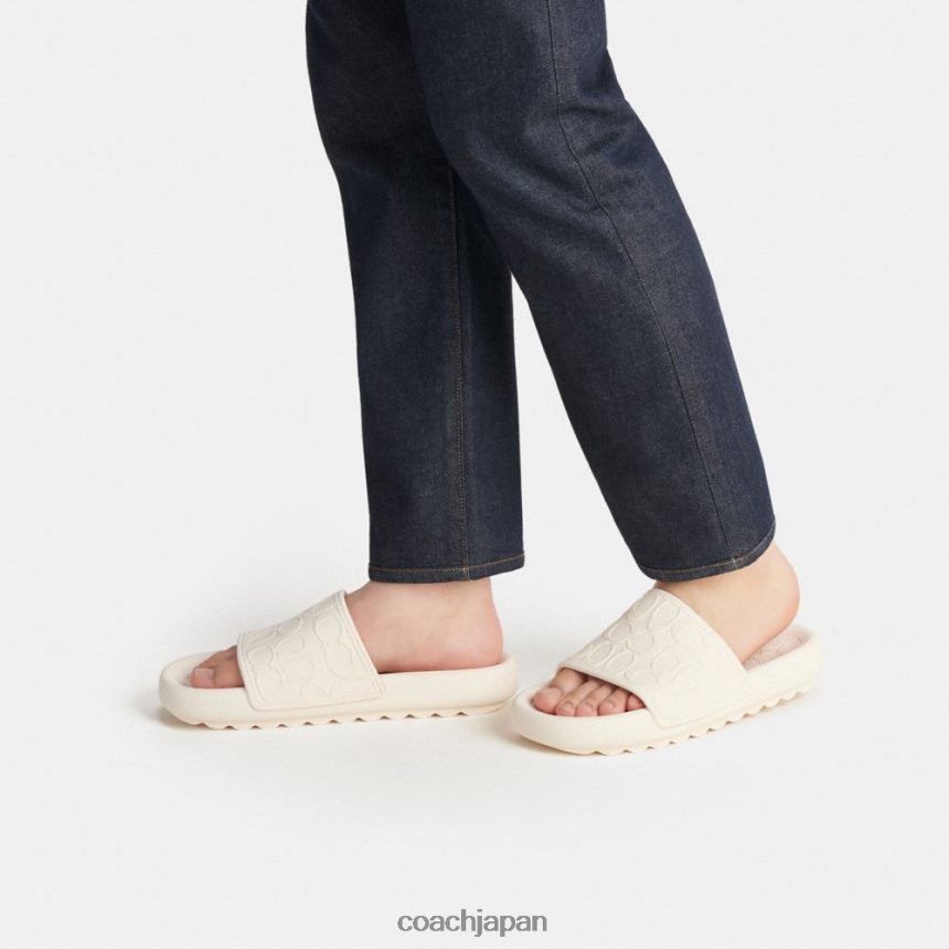 Coach 男性 オビ スポーツ スライド イン シグネチャー チョーク TZL402729